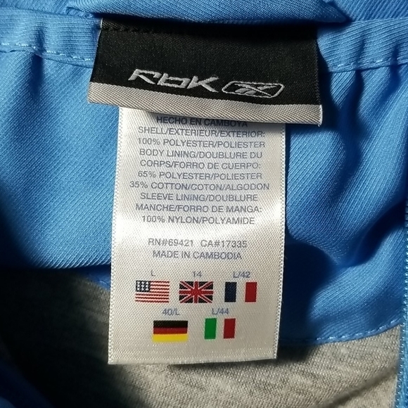 Reebok Women's Jacket Size L Full Zipped Warmup Athleticwear Fleece - Picture 7 of 8